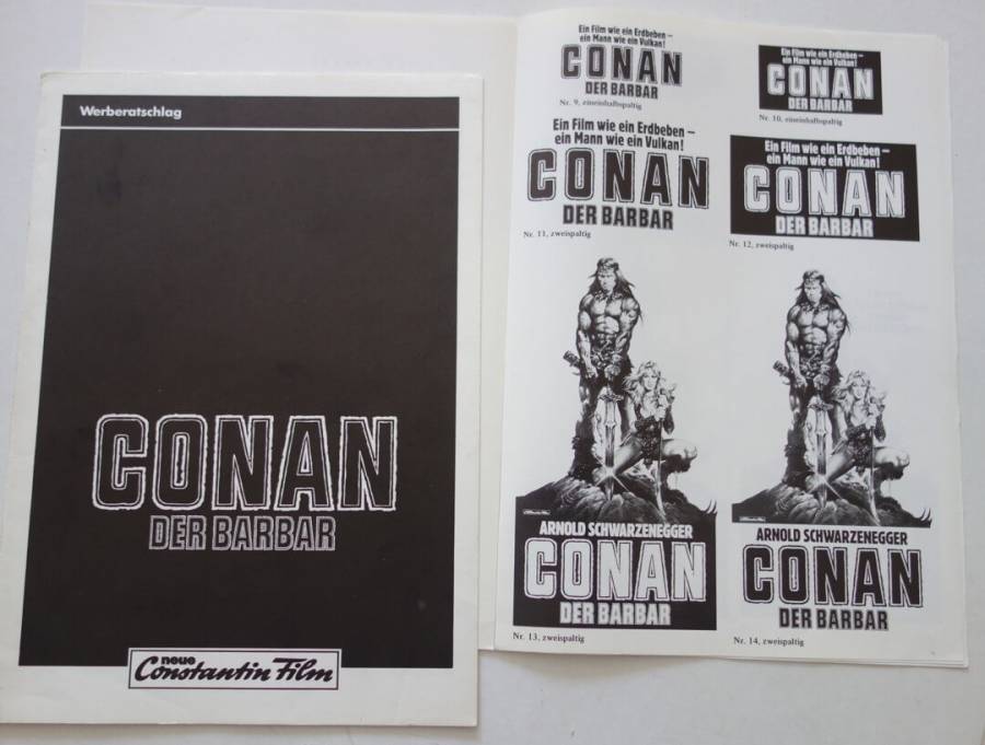 Conan the Barbarian original release german pressbook